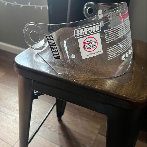 Simpson Motorcycle Mod Bandit Helmet Replacement Shield - Clear - Picture 2 of 4
